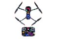 Nancy DJI Air 2S用 ドローン・コントローラーステッカー【5-Colored Graffiti】【17937】