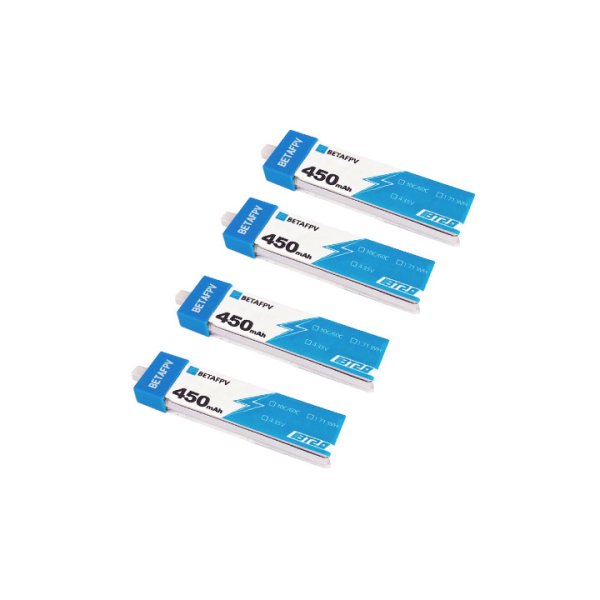 画像1: BETAFPV バッテリー BT2.0 450mAh 1S 30C Battery 2022version(4PCS)【Meteor75/Cetus Pro/Cetus Xなど】20158