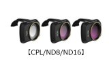 画像: Nancy DJI MINI 2 用 ミックスフィルター3Pacsセット(CPL/ND8/ND16)【Mavic Miniにも】【17152】